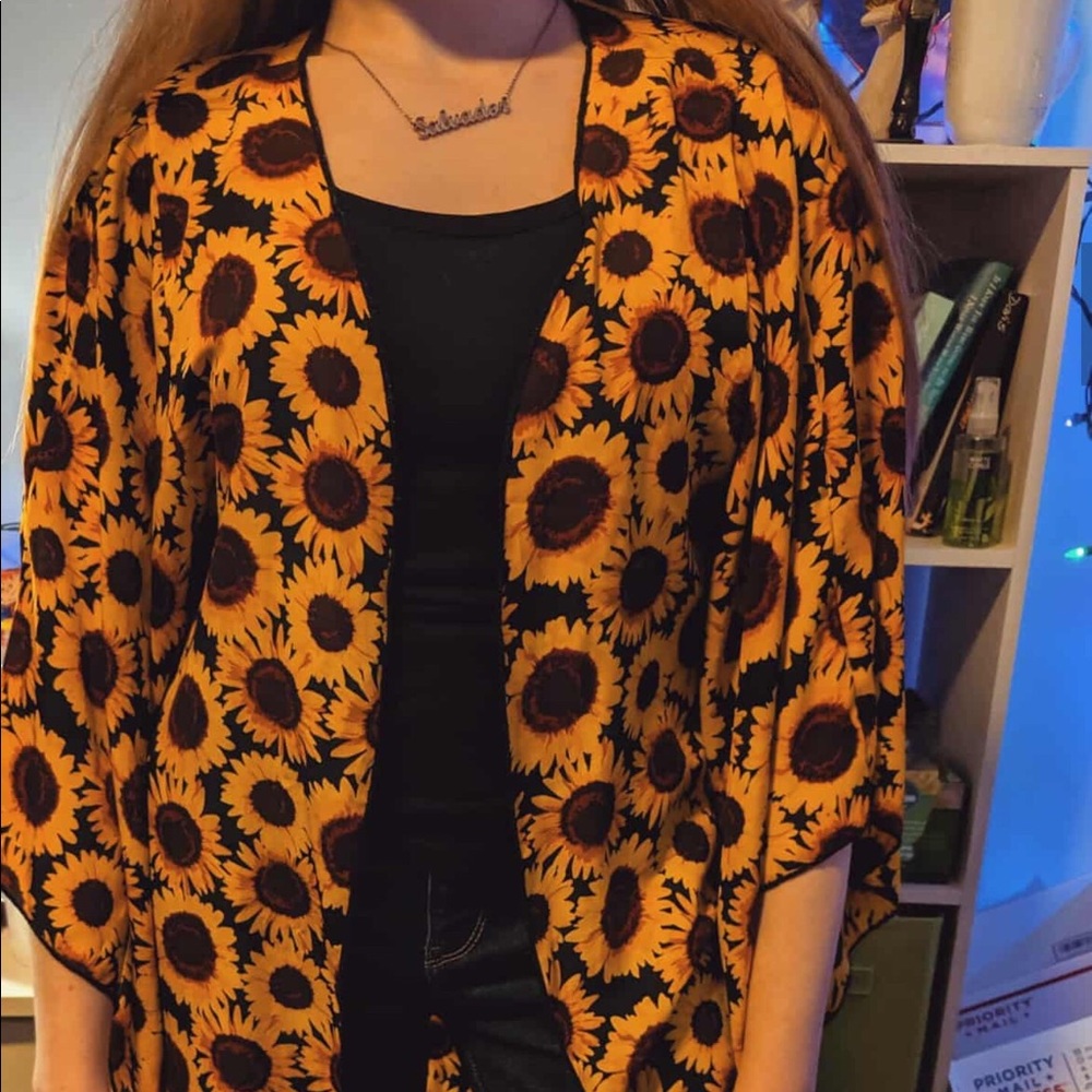 ~SOLD ON MERCARI~ Sunflower Kimono